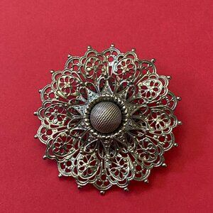 Silver Judy Lee brooch